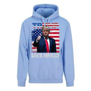 Donald Trump Saved America 47th President Inauguration Unisex Surf Hoodie