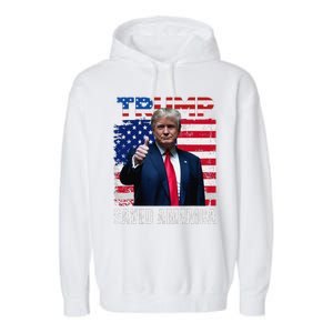 Donald Trump Saved America 47th President Inauguration Garment-Dyed Fleece Hoodie