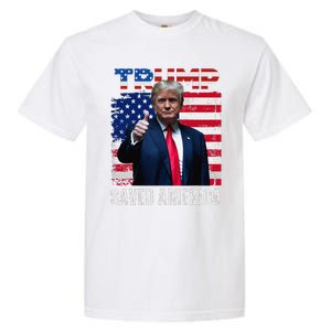 Donald Trump Saved America 47th President Inauguration Garment-Dyed Heavyweight T-Shirt