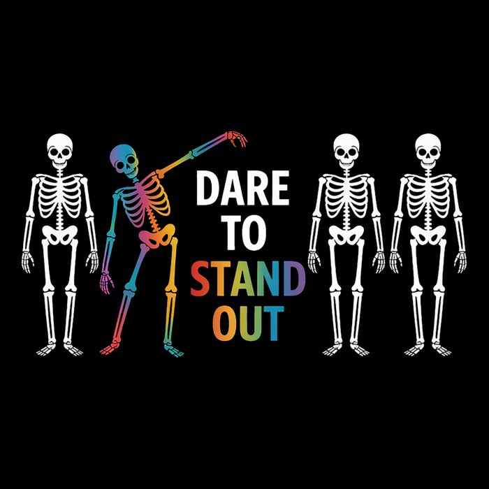 Dare To Stand Out Cute LGBT Pride  Button