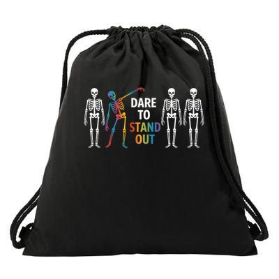 Dare To Stand Out Cute LGBT Pride  Drawstring Bag
