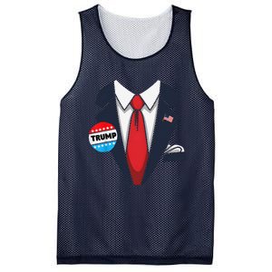 Donald Trump Suit Mesh Reversible Basketball Jersey Tank