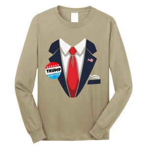 Donald Trump Suit Long Sleeve Shirt