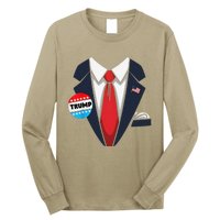 Donald Trump Suit Long Sleeve Shirt