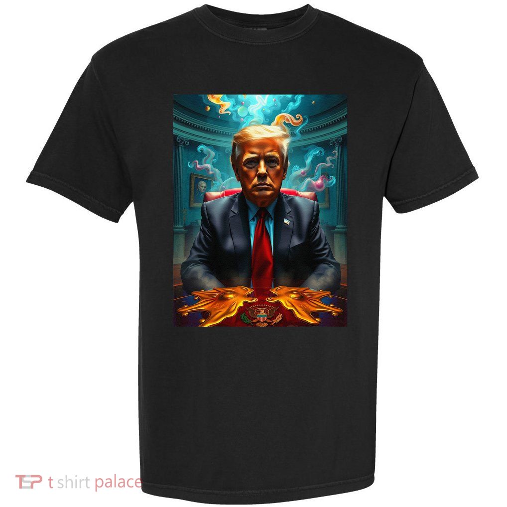 Donald Trump Surrealism Art Movement Portrait Garment-Dyed Heavyweight T-Shirt