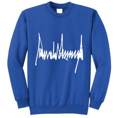 Donald Trump Signature Trump Autograph Trump Vance Sign Great Gift Tall Sweatshirt