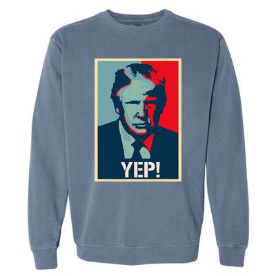 Donald Trump Supporter President 2024 Garment-Dyed Sweatshirt