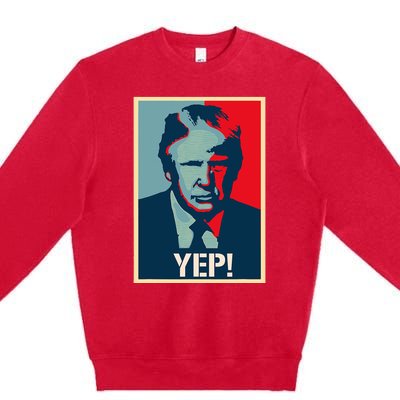 Donald Trump Supporter President 2024 Premium Crewneck Sweatshirt