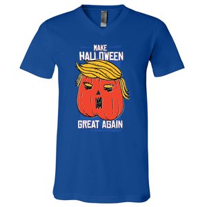 Donald Trump Saying Make Halloween Great Again Gift V-Neck T-Shirt