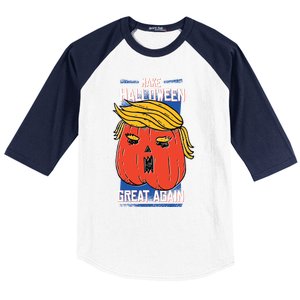 Donald Trump Saying Make Halloween Great Again Gift Baseball Sleeve Shirt