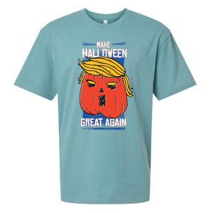 Donald Trump Saying Make Halloween Great Again Gift Sueded Cloud Jersey T-Shirt