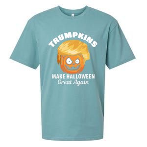 Donald Trump Saying Make Halloween Great Again Gift Sueded Cloud Jersey T-Shirt