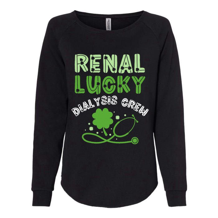 Dialysis Technician St Patricks Day Renal Lucky Filtering Womens California Wash Sweatshirt