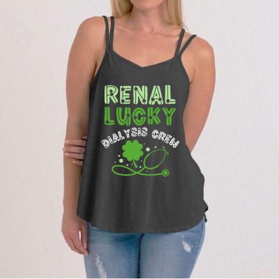 Dialysis Technician St Patricks Day Renal Lucky Filtering Women's Strappy Tank