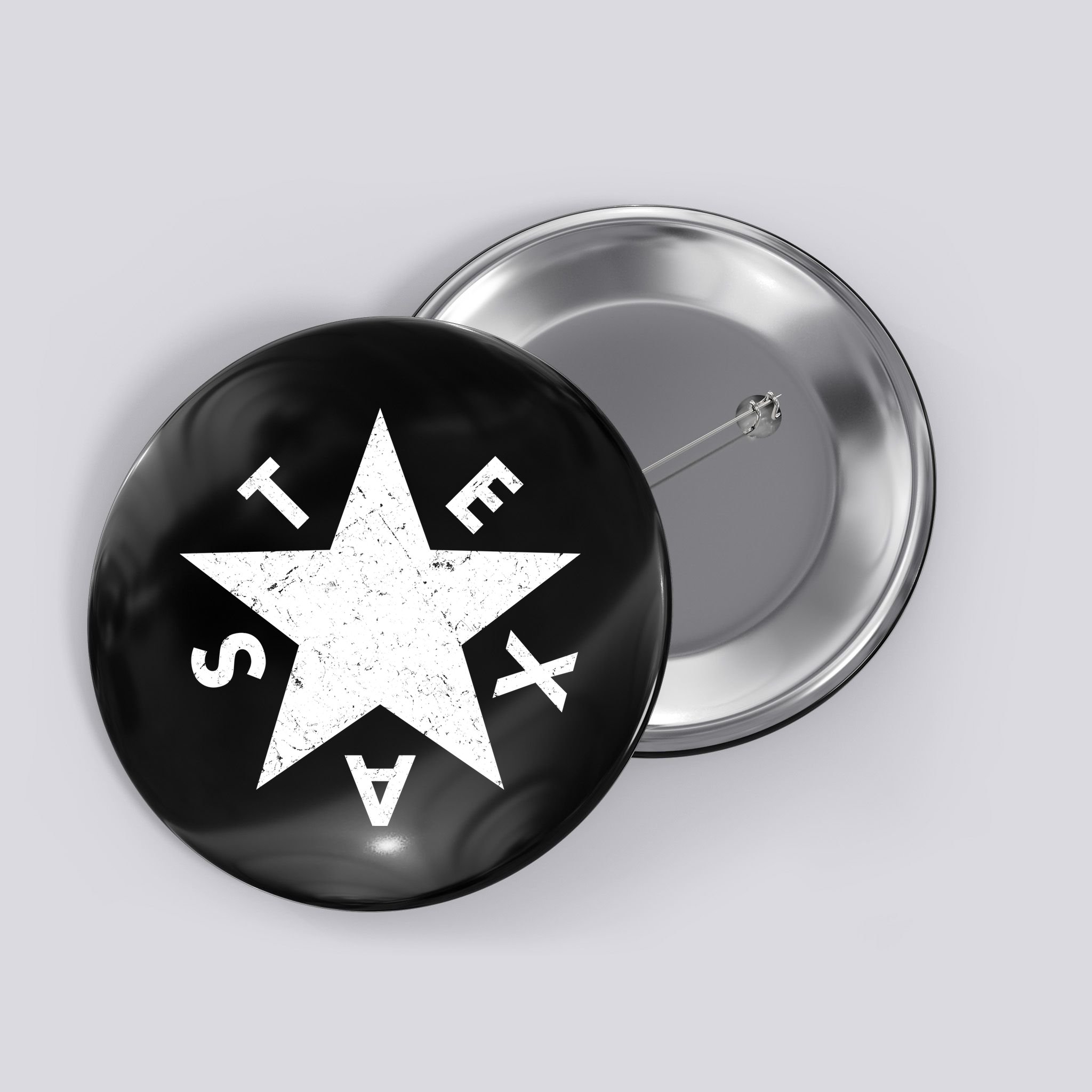 Distressed Texas Star Button