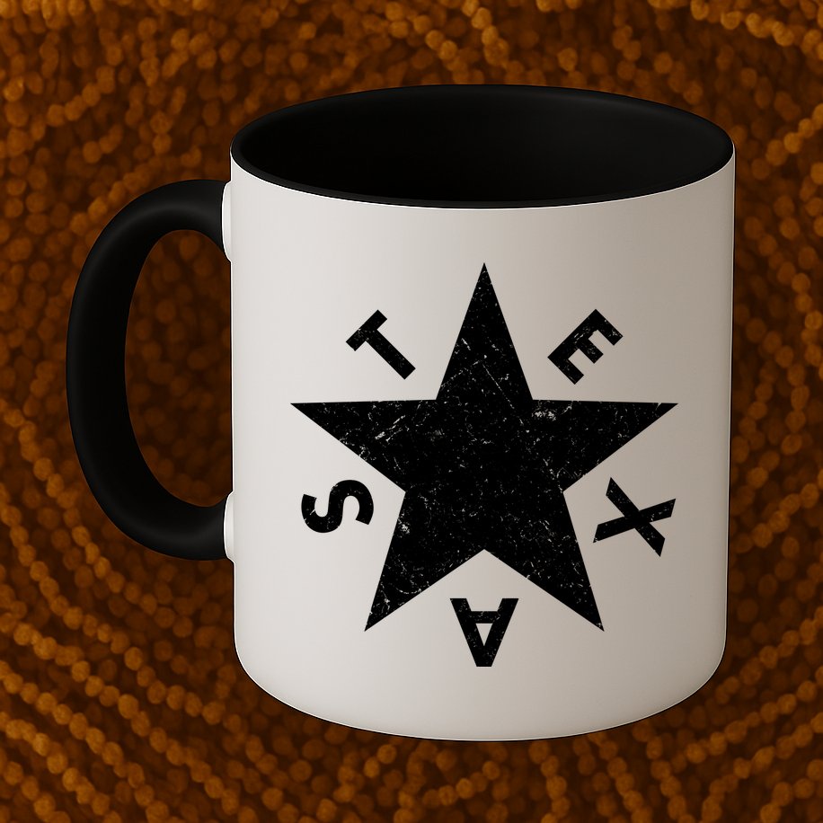 Distressed Texas Star Mug