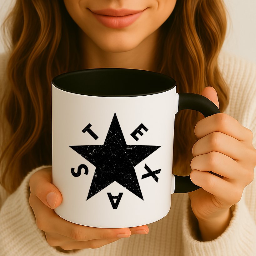 Distressed Texas Star Mug
