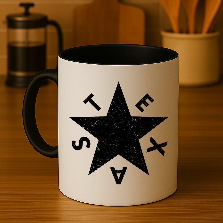 Distressed Texas Star Mug