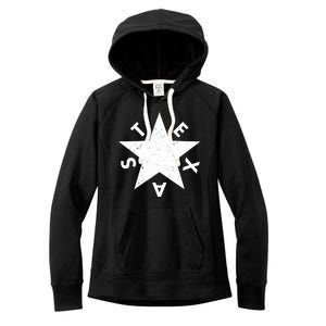 Distressed Texas Star Women's Fleece Hoodie