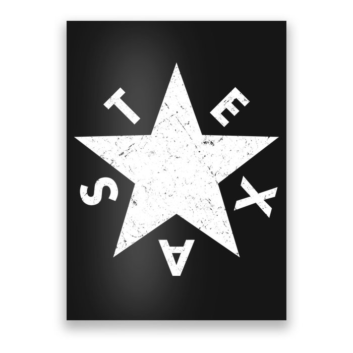 Distressed Texas Star Poster