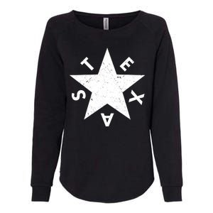 Distressed Texas Star Womens California Wash Sweatshirt