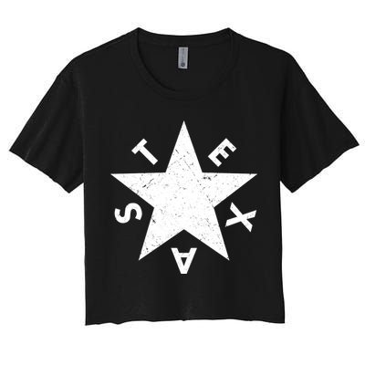 Distressed Texas Star Crop Top