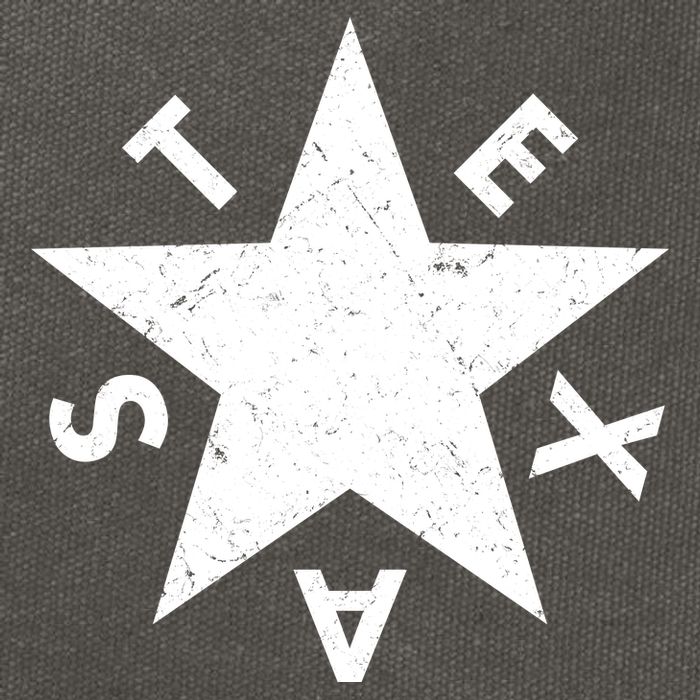 Distressed Texas Star Cotton Canvas Backpack