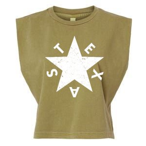 Distressed Texas Star Garment-Dyed Women's Muscle Tee