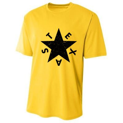 Distressed Texas Star Youth Performance Sprint T-Shirt