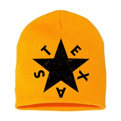 Distressed Texas Star Short Acrylic Beanie