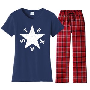 Distressed Texas Star Women's Flannel Pajama Set