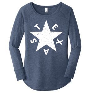 Distressed Texas Star Women's Perfect Tri Tunic Long Sleeve Shirt