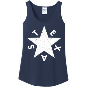 Distressed Texas Star Ladies Essential Tank