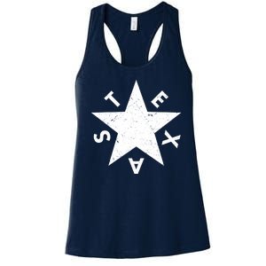 Distressed Texas Star Women's Racerback Tank