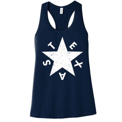 Distressed Texas Star Women's Racerback Tank