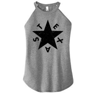 Distressed Texas Star Women's Perfect Tri Rocker Tank