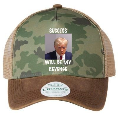 Donald Trump Success Will Be My Revenge Cool Gift Legacy Tie Dye Trucker Hat