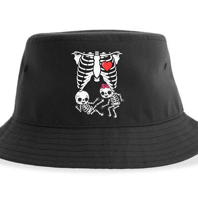 Double Trouble Spooky Pregnancy Reveal with Xray Twins Sustainable Bucket Hat