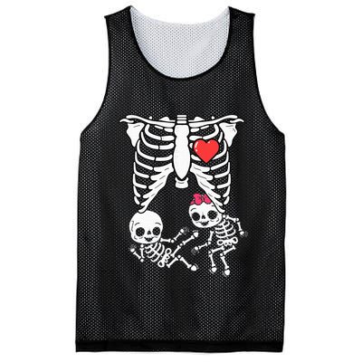 Double Trouble Spooky Pregnancy Reveal with Xray Twins Mesh Reversible Basketball Jersey Tank