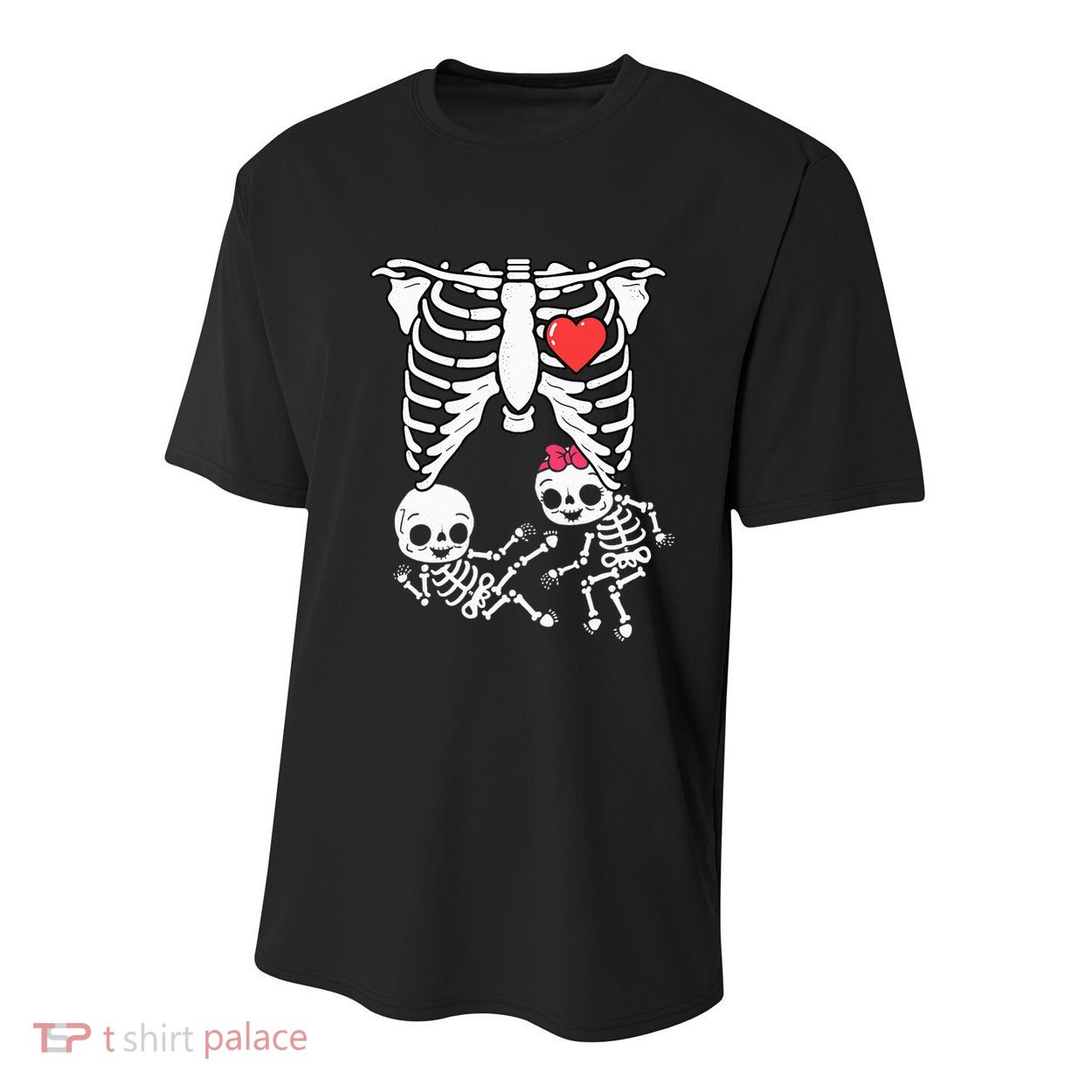 Double Trouble Spooky Pregnancy Reveal with Xray Twins Youth Performance Sprint T-Shirt