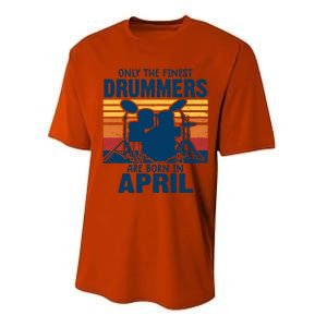 Drummer T Shirts Drummers Born In April Drummer Gifts Performance Sprint T-Shirt