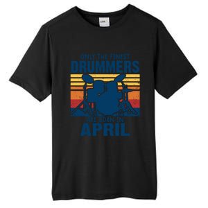 Drummer T Shirts Drummers Born In April Drummer Gifts Tall Fusion ChromaSoft Performance T-Shirt