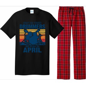 Drummer T Shirts Drummers Born In April Drummer Gifts Pajama Set