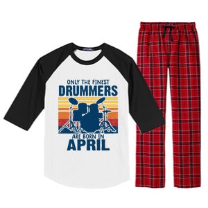 Drummer T Shirts Drummers Born In April Drummer Gifts Raglan Sleeve Pajama Set