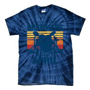 Drummer T Shirts Drummers Born In April Drummer Gifts Tie-Dye T-Shirt