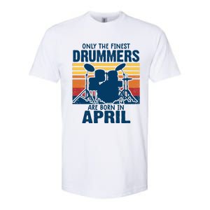 Drummer T Shirts Drummers Born In April Drummer Gifts Softstyle CVC T-Shirt