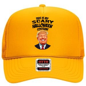 Donald Trump Scary Halloween Gag President Costume Gag High Crown Mesh Back Trucker Hat