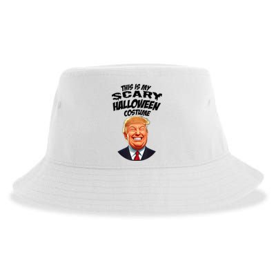 Donald Trump Scary Halloween Gag President Costume Gag Sustainable Bucket Hat