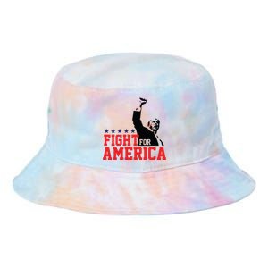 Donald Trump Shooting Fight For America Trump Assassination Attempt Tie Dye Newport Bucket Hat