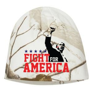 Donald Trump Shooting Fight For America Trump Assassination Attempt Kati - Camo Knit Beanie